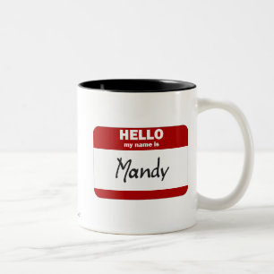 Hejen mitt namn är (röda) Mandy, Två-Tonad Mugg