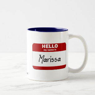 Hejen mitt namn är (röda) Marissa, Två-Tonad Mugg