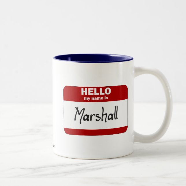 Hejen mitt namn är (röda) Marshall, Två-Tonad Mugg (Höger)