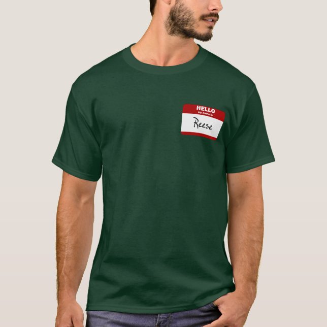 Hejen mitt namn är (röda) Reese, T Shirt (Framsida)