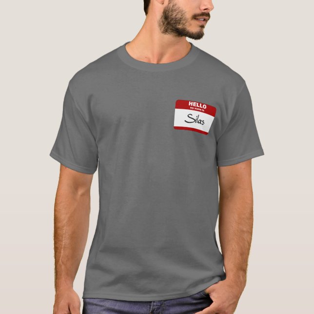 Hejen mitt namn är (röda) Silas, Tee (Framsida)