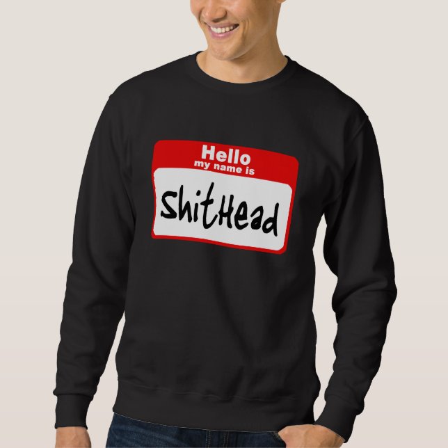 Hejen mitt namn är Shitbrick Lång Ärmad Tröja (Framsida)