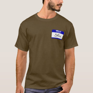 Hejen mitt namn är Steve (blått) T-shirt