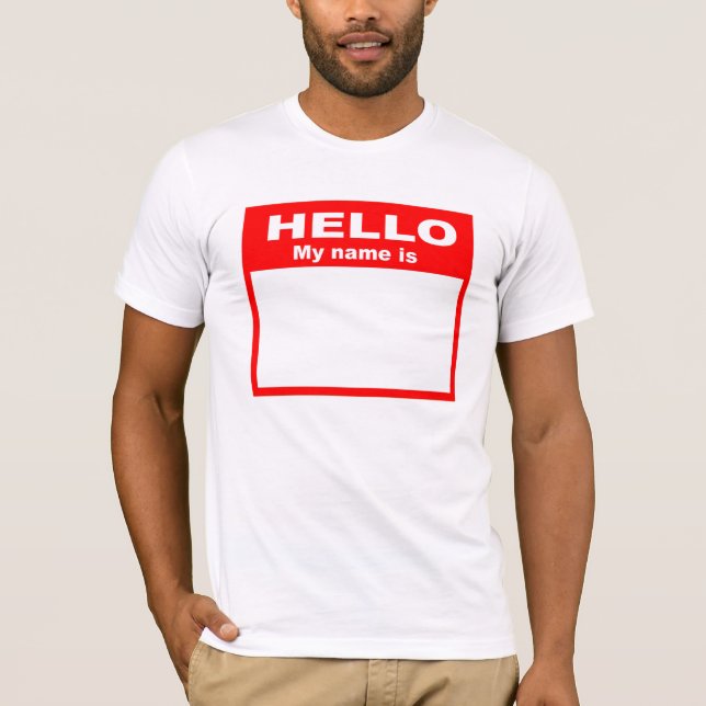 Hejen mitt namn är t-shirt (Framsida)