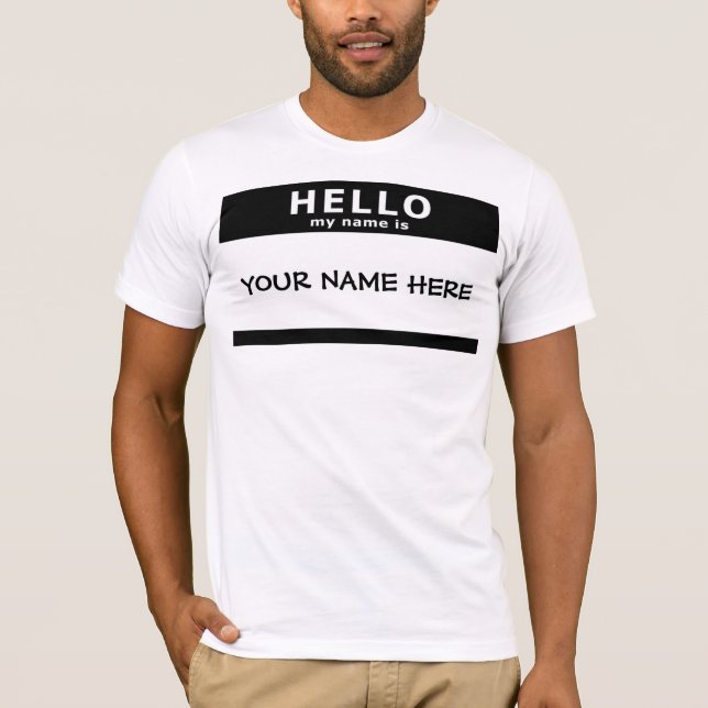 hejen mitt namn är t shirt (Framsida)