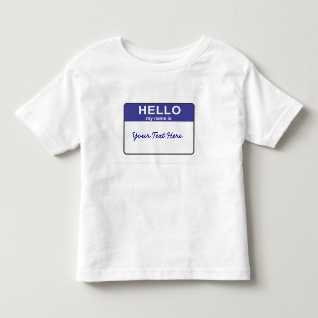 Hejen mitt namn är… tee (Framsida)