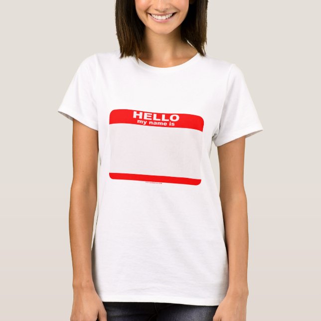 Hejen mitt namn är TOM Tee Shirt (Framsida)