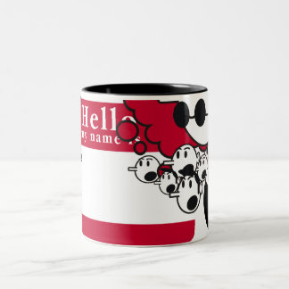 hejen mitt namn är Två-Tonad mugg