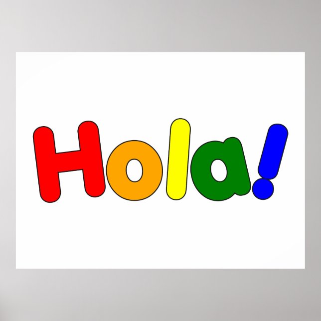 Hejen Rainbow i Spanien: Espanol Iris Hola Poster (Framsidan)