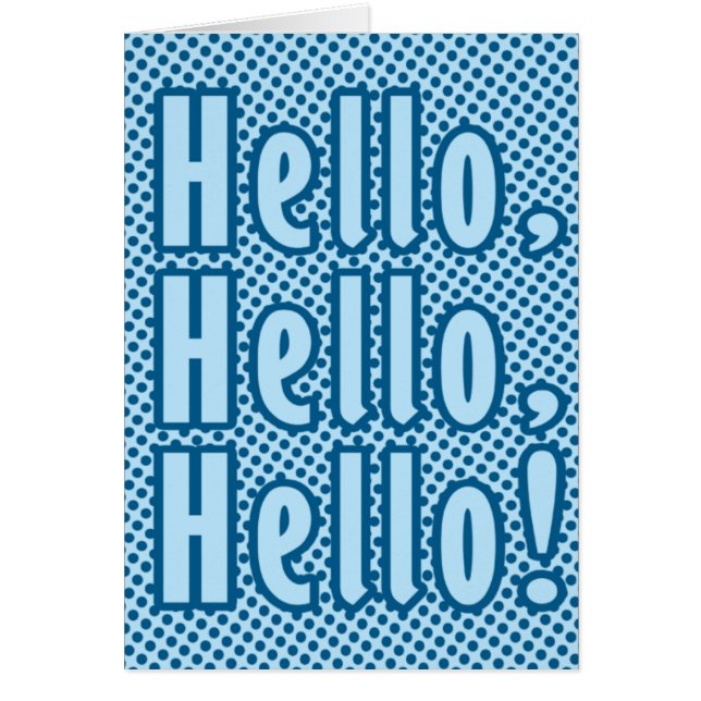 Hejens Hej Hej Hälsningskort (Framsidan)