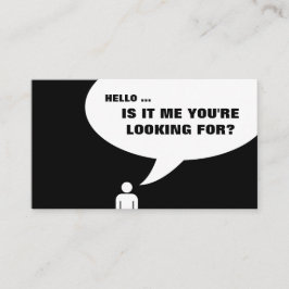 hejer är det mig som du söker efter? visitkort