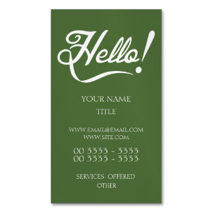 Hejer - bästa träd visitkortmagnet