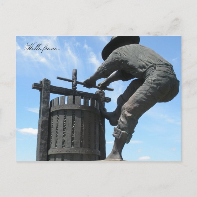 Hejer från…, Napa Valley CA Vykort (Framsida)