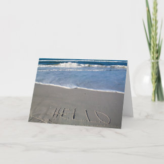 Hejer från stranden kort