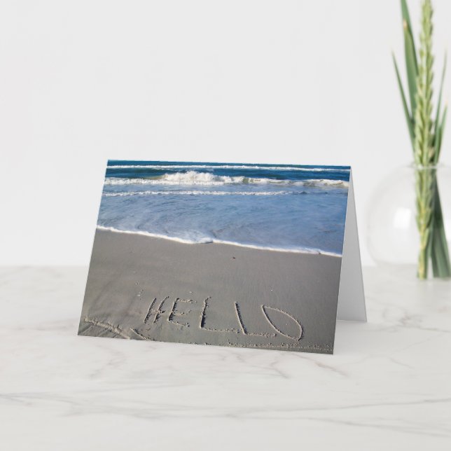 Hejer från stranden kort (Framsida)