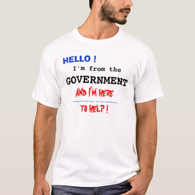HEJER! , I-förmiddag från, REGERING Tee Shirt (Framsida)