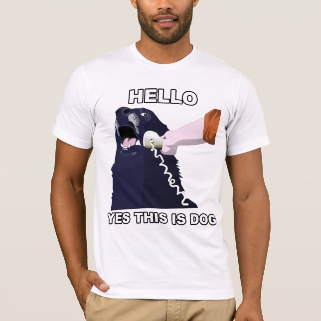 Hejer? Ja är denna hunden Tee Shirt (Framsida)
