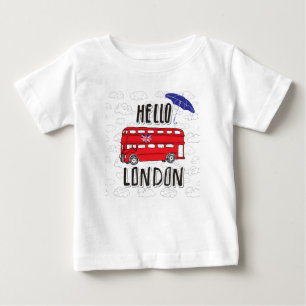 Hejer London räcker märkt undertecknar med T-shirt