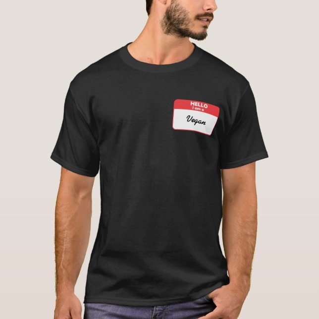 Hejer mig förmiddag en Vegan Tee Shirt (Framsida)