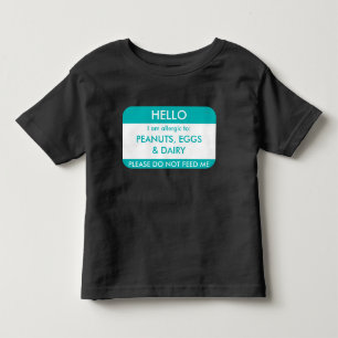 Hejer mig förmiddag som är allergisk till den t-shirt