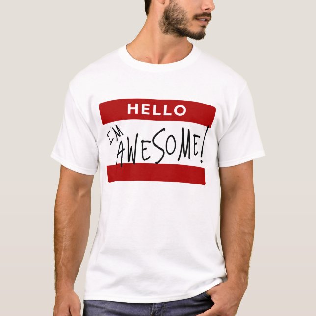 Hejer mig förmiddagfantastisk! tee (Framsida)
