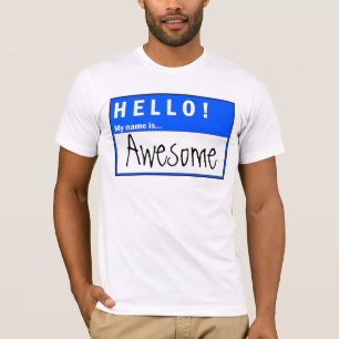 Hejer! Mitt namn är den enorma roliga T-tröja T Shirt