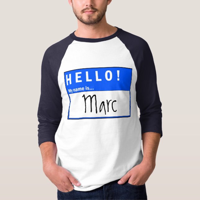 Hejer! Mitt namn är…, Rolig T-tröja Tee (Framsida)
