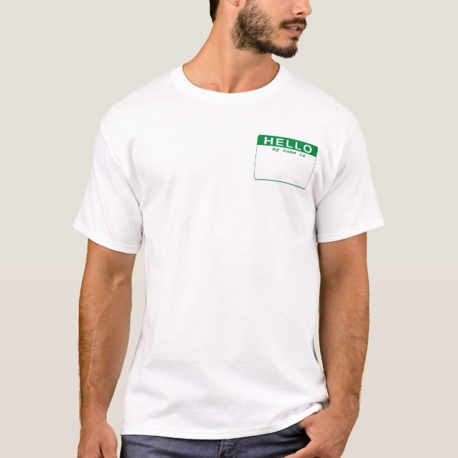 Hejer - mitt namn är tee shirt (Framsida)