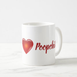 Hejer Poopchik! Hjärtamugg från babaen Raisa Kaffemugg