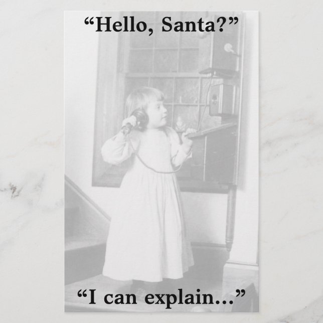 Hejer Santa? - Brevpapper (Framsida)