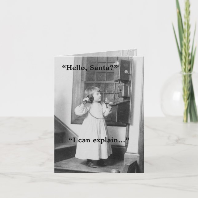 Hejer Santa? - Notera kortet Helgkort (Framsida)