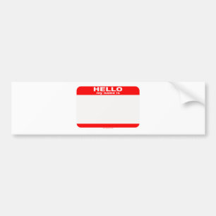 Hejer som mitt namn är BLANK, kopierar Bildekal