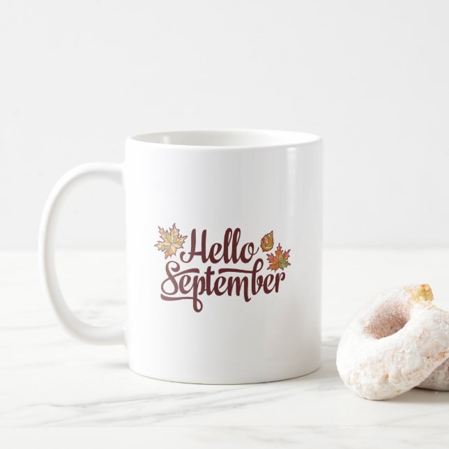 HejSeptember nedgång Kaffemugg (Med munk)