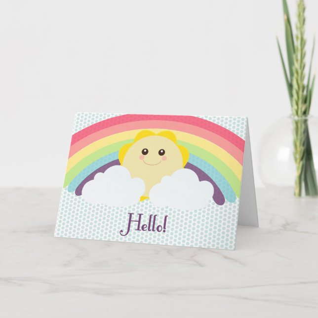 Hejsolsken! Hälsningkort Kort (Framsida)