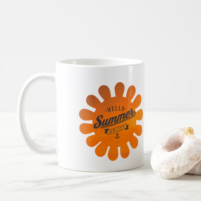 Hejsommaren tycker om, den kalla muggen för kaffemugg (Med munk)