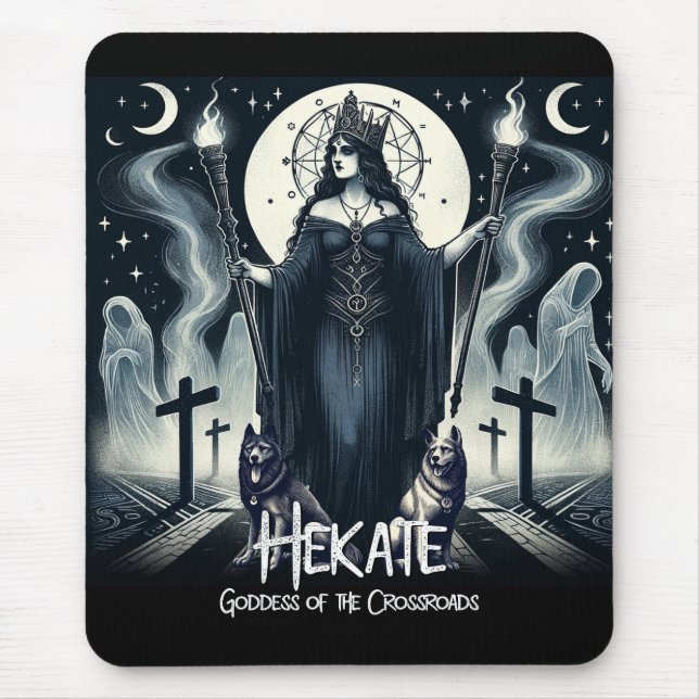 Hekate Goddess guddess från Crossways Ghoarly Spir Musmatta (Framsidan)