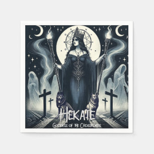 Hekate Goddess guddess från Crossways Ghoarly Spir Pappersservett