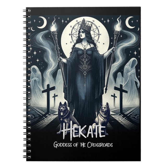 Hekate Gudinnan för vägkorsningens spöklika andar Anteckningsbok (Framsidan)