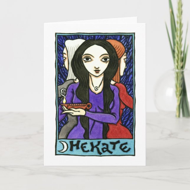 Hekate hälsningkort kort (Framsida)