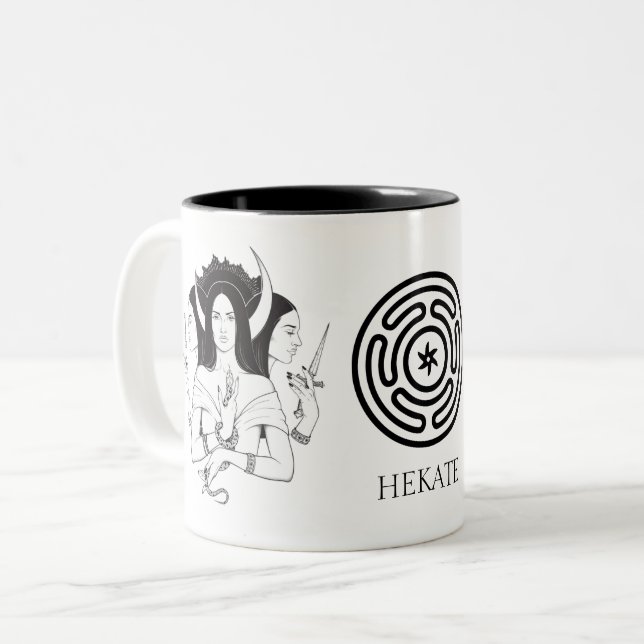 Hekate Witchcraft Två-Tonad Mugg (Framsida vänster)