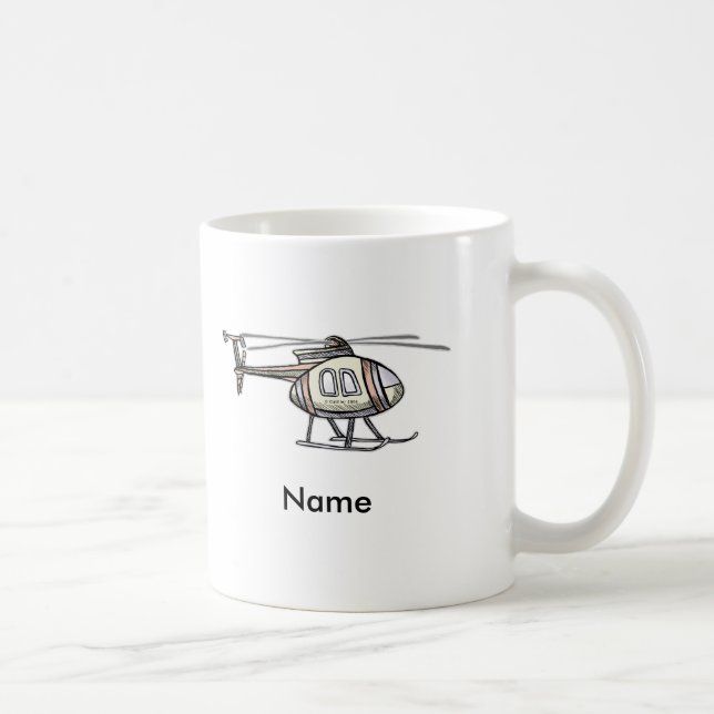 Hektisk Helikopter anpassad namn Mugg (Höger)