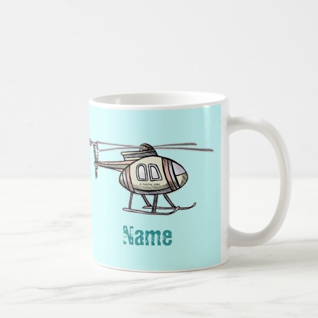 Hektisk helikopter-mugg kaffemugg (Höger)