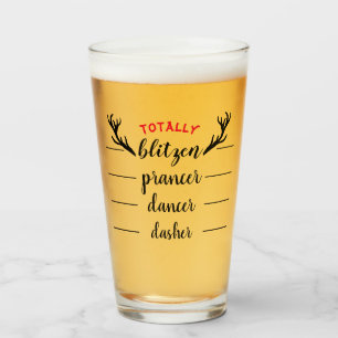Hel Blitzen-julskus Beer Glass Glaskopp
