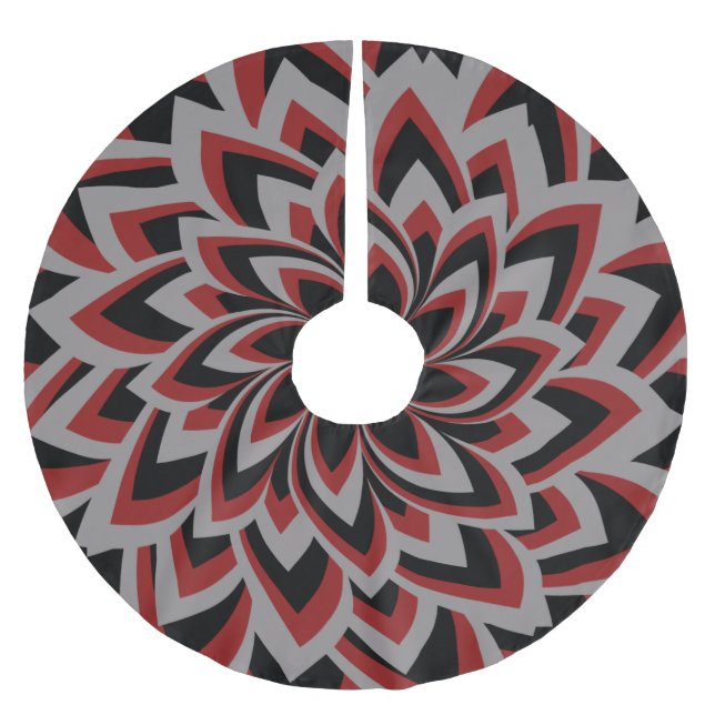 HEL BLOMMUSTER  JULGRANSMATTA BORSTAD POLYESTER (Framsidan)