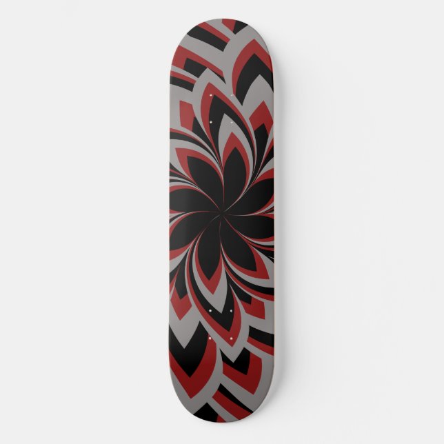 HEL BLOMMUSTER  MINI SKATEBOARD BRÄDA 18,5 CM (Framsida)