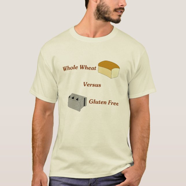 Hel Gluten för vete frigör kontra Tee Shirt (Framsida)