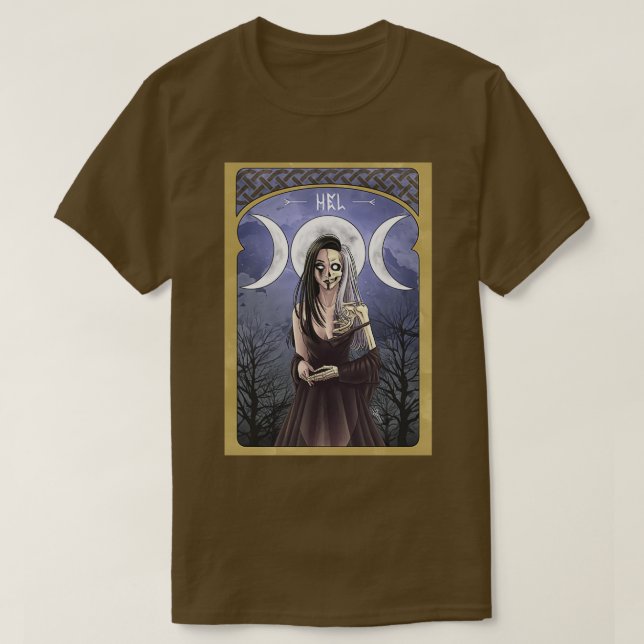 Hel Goddess av Döden T Shirt (Design framsida)