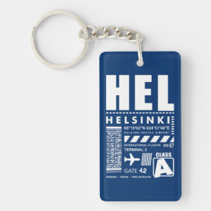 HEL Helsingfors flygplats Nyckelring