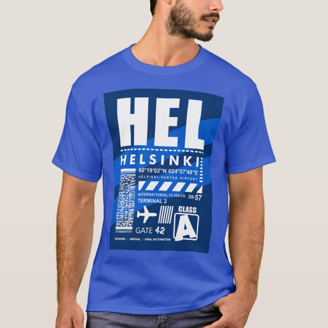 HEL Helsingfors flygplats T Shirt (Framsida)