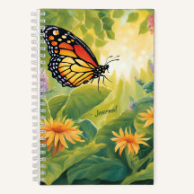 Hel Life Growth Butterfly Imagery Blank Journal